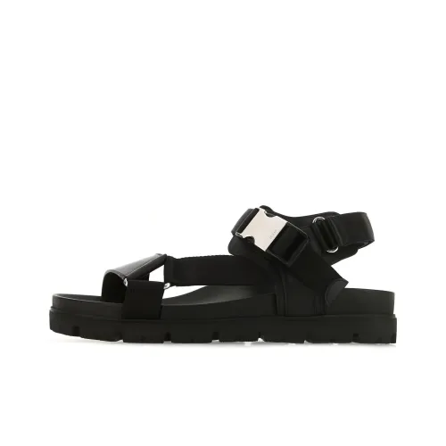 PRADA Пляжные сандалии Мужской Черный