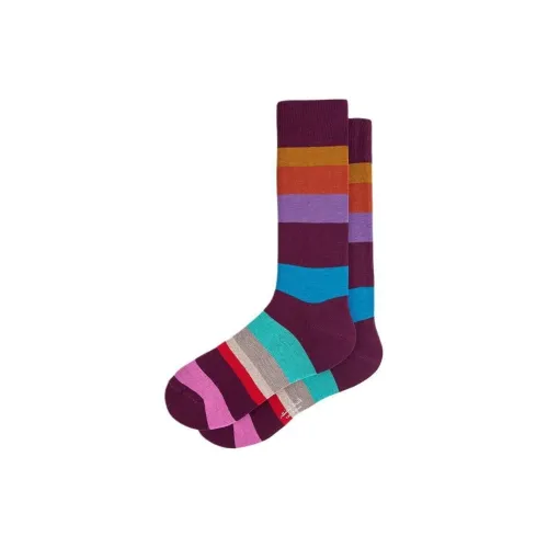 Paul Smith 1 Pack Темно-фиолетовые Мужские Носки до икры MID