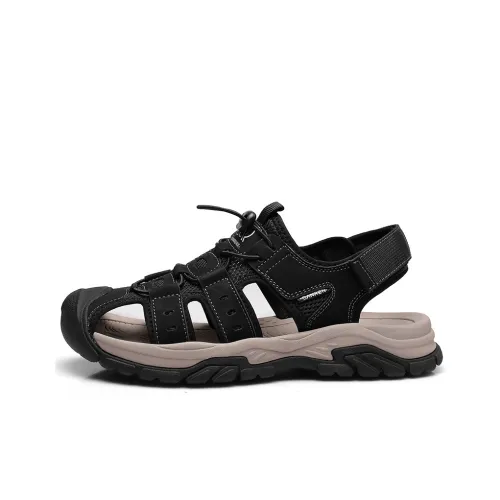 Strongman Мужские Летние Дышащие Пляжные Сандалии Мужские Спортивные Кроссовки с Резистентными Носками SOLES