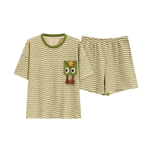 Mulong Family Пижамный комплект Женские Зеленый