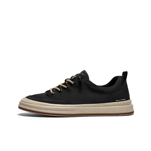 GONG NIU JU REN Low-Top Canvas Shoes Men's