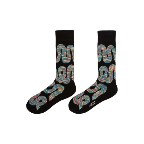 Paul Smith Черные Мужские Носки до икры MID