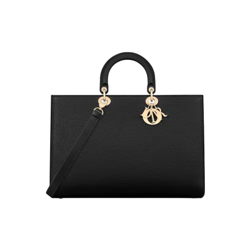 DIOR Сумка через плечо из коровьей кожи сумка Extra Large женская черная