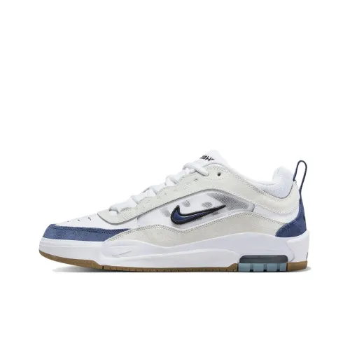 Nike SB Ishod Air Max 'Пиратский Синий' Низкие Кроссовки для Скейтбординга Мужские Белые и Синие