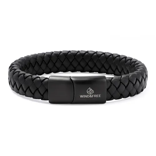 TUBAOSHU Коровья кожа Телячья кожа Браслеты Мужской Черный