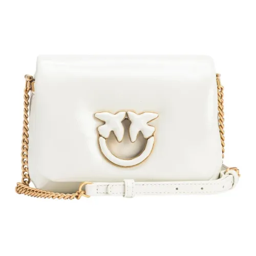 PINKO Baby Love Sheepskin Сумка через плечо Women's White