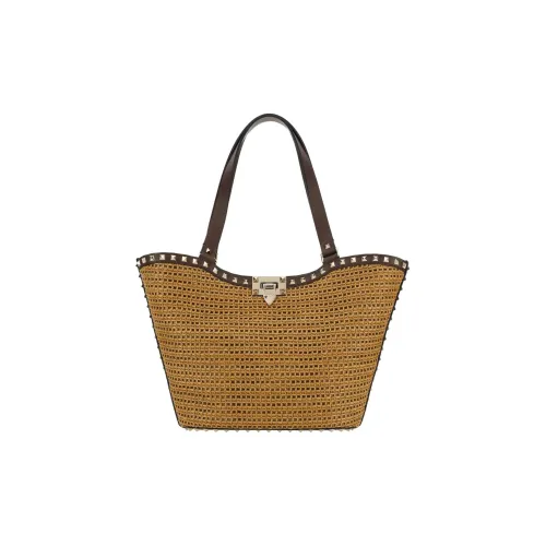 Valentino GARAVANIRockstud Нейлоновая Сумка через плечо Женская Табачный с Какао