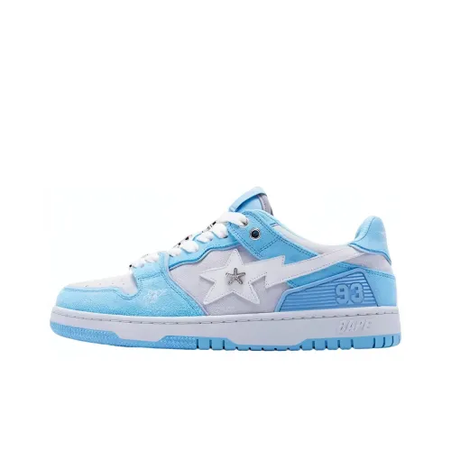 BAPY x A BATHING APE SK8 Стильные Скейтборды Женские Светло-Синие