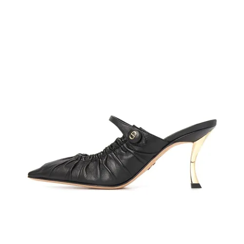 DIOR D Fame Домашние тапочки Женские Черный