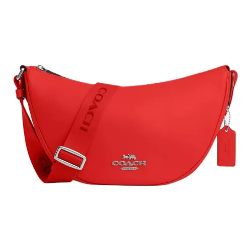 COACH Утонченный Телячья кожа Сумка через плечо Сумка на плечо Женская Miami Красный