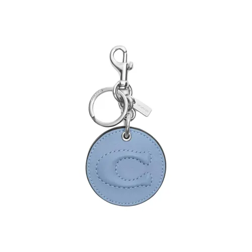 COACH Гладкая кожа Украшение Сумка Merchandise Мини Женские Синий