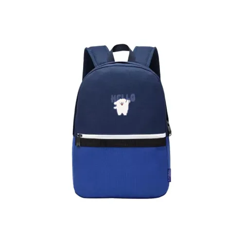 ElevethSign Полиэстер Рюкзак Большой Мужской Hello Собака Синий
