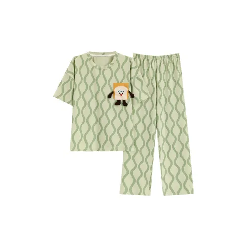 The Story Of The Flower Season Пижамный комплект женский светло-зеленый