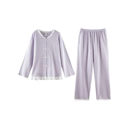 Empowering Words Дом Пижамный комплект Женский Фиолетовый