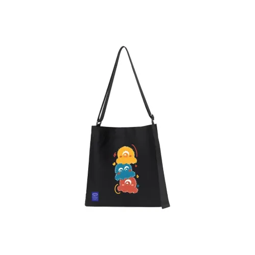 ElevethSign Полиэстер Сумка через плечо Женская Осьминог Маленькие монстры Сложение Веселье Черный