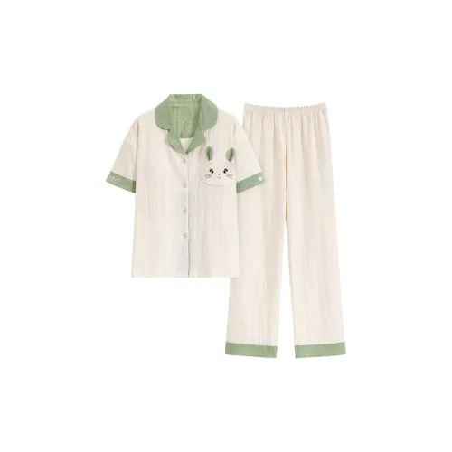 The Story Of The Flower Season Пижамный комплект Женские Ecru