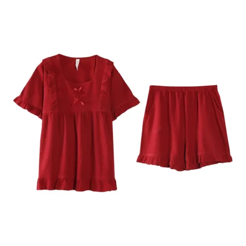 Kerener SS24 Пижамный комплект женский красный