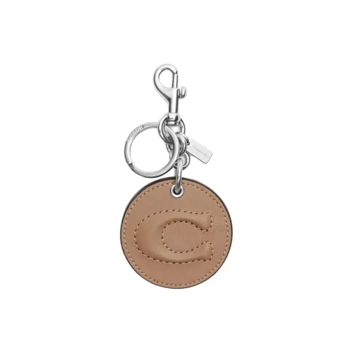 COACH Гладкая кожа Подвеска Аксессуары для сумок Мини Женские Тауповый