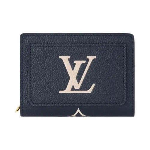 LOUIS VUITTON Кожа Кошелек Женские Темно-синий