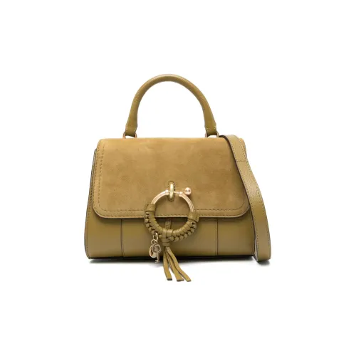 See By Chloe Hana Телячья кожа с замшей сумка женская оливково-зеленый