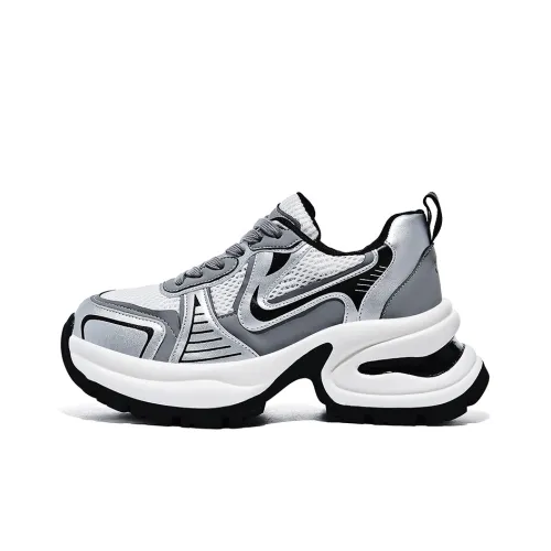 A Poinsettia Princess Женские кроссовки с толстой подошвой Silver