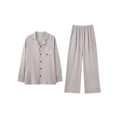 Tianmicat Пижамный комплект мужской 2 штуки серебряный песочно-серый