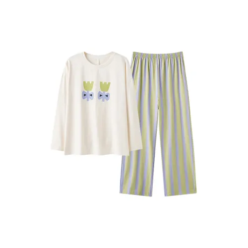 PBENO PD Пижамный комплект Женский Белый