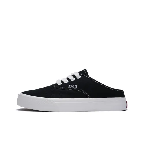 Pony Canvas Shoes Low Top Black Women's
