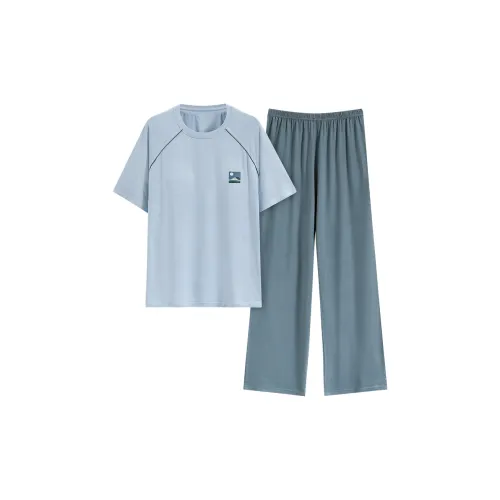 The Story Of The Flower Season Пижамный комплект женский светло-синий