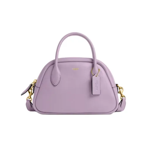 COACH Borough Кожа Сумка Сумка через плечо Сумка через плечо Средняя Женская Светло-фиолетовая