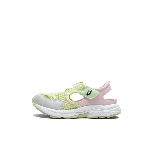 Asics RUNNING KIDS CONTEND Series Дышащие Амортизирующие Устойчивые к Износу Детские Сандалии Зеленые Розовые Детские