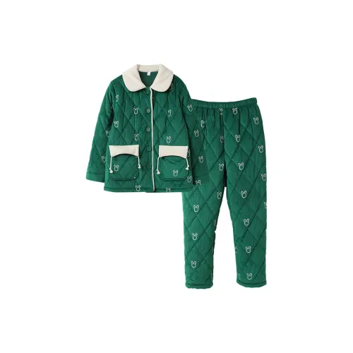 Fun Rabbit Пижамный комплект Женские Остров Зеленый