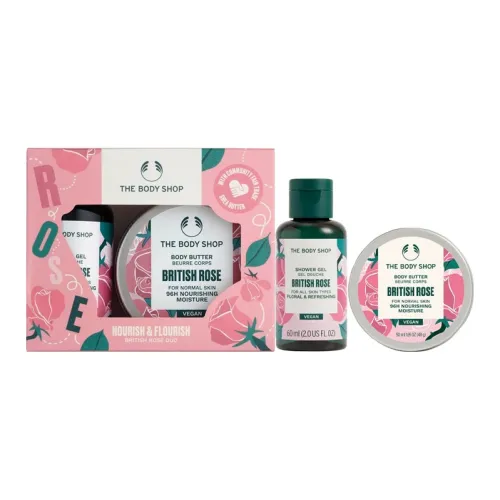 TheBodyShop British Rose Наборы для ухода за телом Английский язык Розовый Уход за телом 60 мл + Английский язык Розовый Крем для тела 50 мл