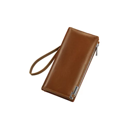 WilliamPOLO Коровья кожа Длинный кошелек Anti Theft Ручка Молния Чехол для телефона Стандартный Мужской Многоцветный