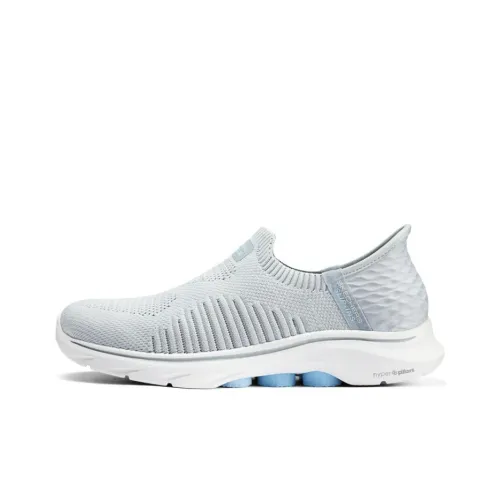 Skechers GO WALK 7 Hands Бесплатно Slip ins Амортизация Дышащий Поддерживающий Низкий Топ Casual Женский Серый