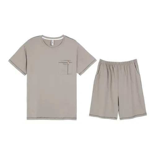 WOLFSFUL Пижамный комплект Мужской Кожа Абрикос