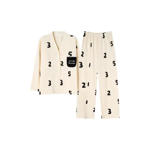 Follow the United States Пижамный комплект Женский Светлый Абрикос