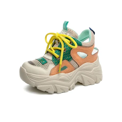 Стук для обуви Floral Language Низкий Топ Толстая подошва Женская