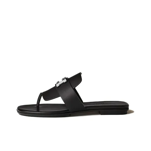 HERMES Galerie Шлепанцы Женские Черные