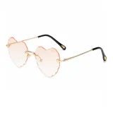 Золотая оправа с градиентными оранжевыми линзами