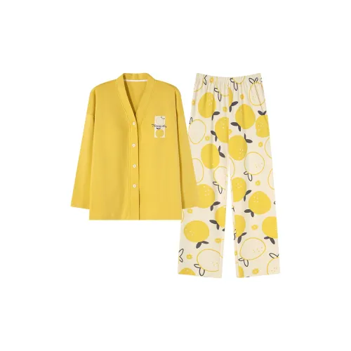 Follow the United States Пижамный комплект Женские Имбирно-желтый