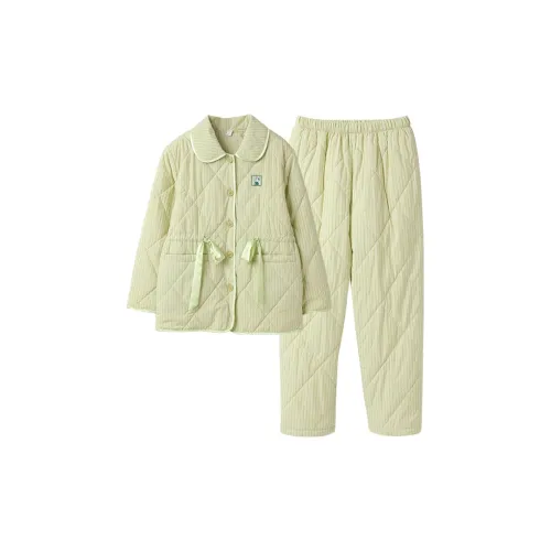 Fun Rabbit Пижамный комплект Женские Фруктовый зеленый