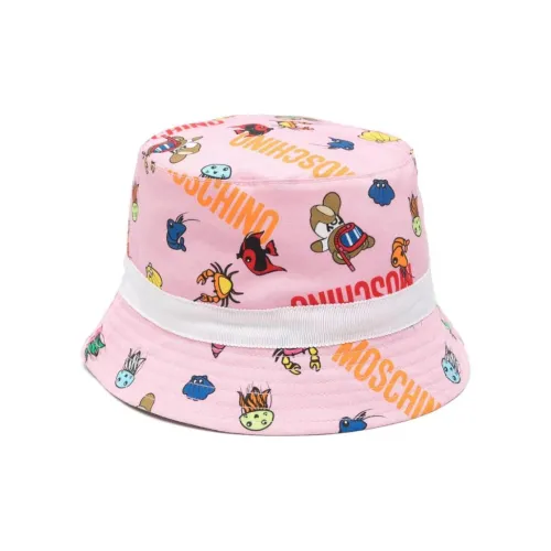 MOSCHINO Cotton Bucket Hats Женские Розовый