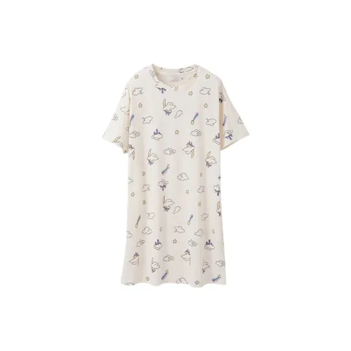 Huggy Kissy Ночная сорочка Женская Ванильный Желтый