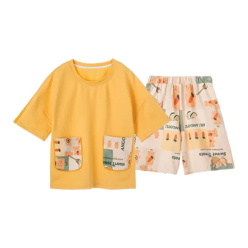 The Story Of The Flower Season Пижамный комплект Женские Подсолнух