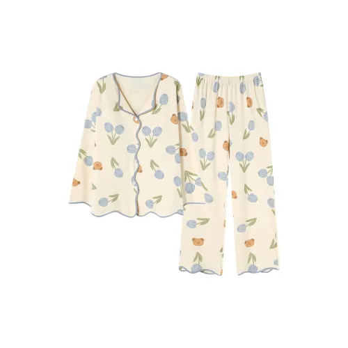 Follow the United States Пижамный комплект Женские Абрикос