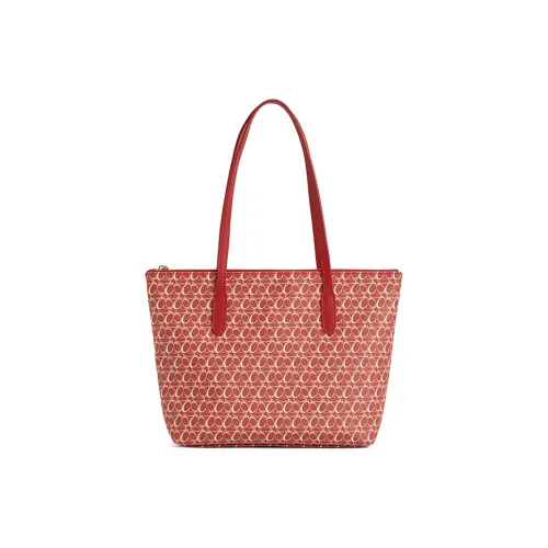 COCOEVA PVC PU (полиуретан) Сумка-тоут Сумка для покупок Сумка через плечо Женская Счастливый Красный Коричневый Коралловый