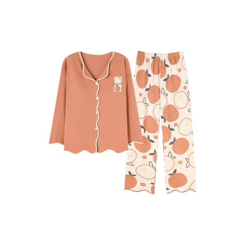 Follow the United States Пижамный комплект женский оранжево-красный