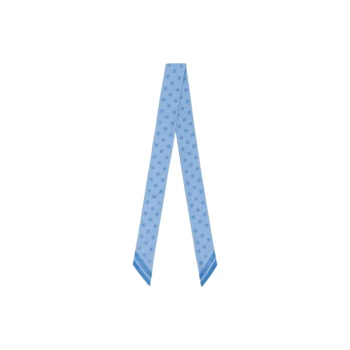 GIVENCHY Шелковые шарфы Женские Синий