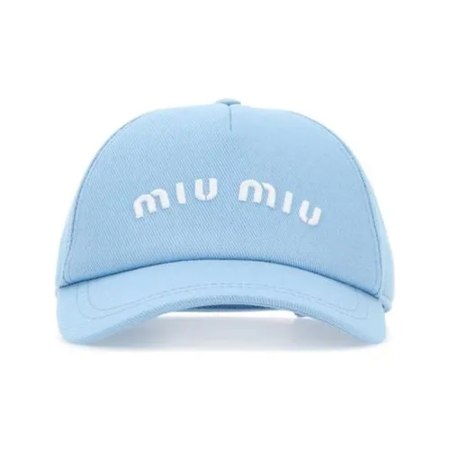 MIU MIU Хлопковые кепки женские синий